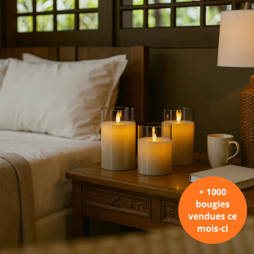 Bougies LED Flamerick® avec télécommande & minuterie – 2 ans de garantie