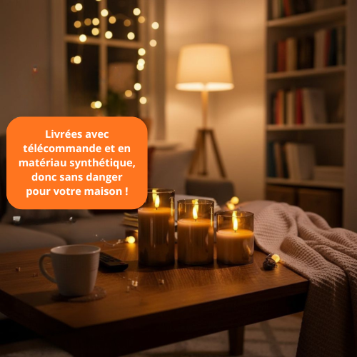 Bougies LED Flamerick® avec télécommande & minuterie – 2 ans de garantie
